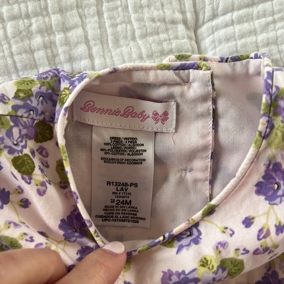 Bonnie baby purple and pink floral dress size 24 month - Picture 4 of 5